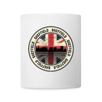 Sheffield Skyline Union Flag - Mug - white - Front