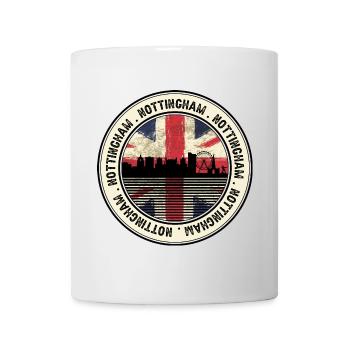 Union Jack City Skyline Stamp - Mug - white - Front