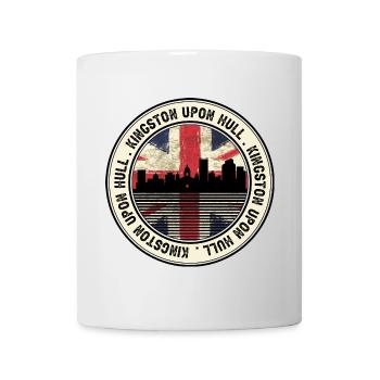 Hull Skyline Union Jack Roundel - Mug - white - Front