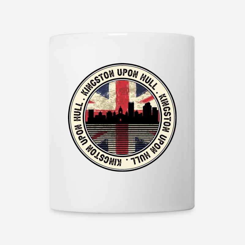 Hull Skyline Union Jack Roundel - Mug - white