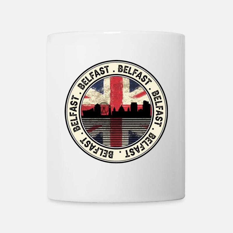 Belfast Union Jack Roundel - Tasse - Weiß