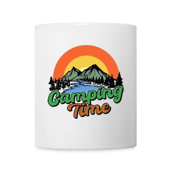 Nature Mountains Camping Statement Campsite Relax - Mug - white - Front