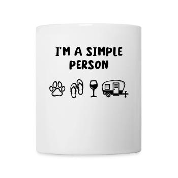 Déclaration de Caravan Wanderer Vacances relaxantes - Mug blanc - blanc - Devant
