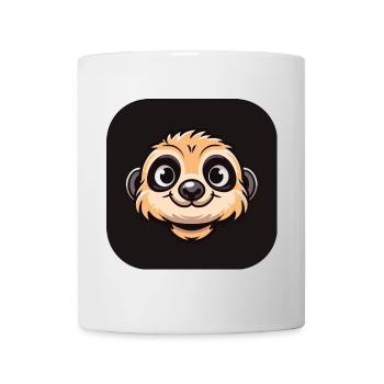 Comic Meerkat Head - Mug - white - Front