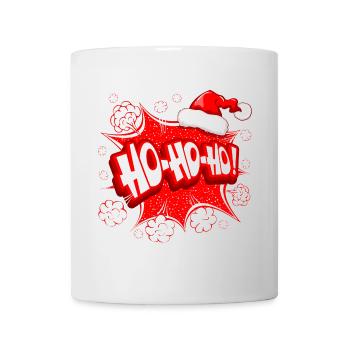 Weihnachten, Weihnachtsmann, Frohe Feiertage - Tasse - Weiß - Vorne