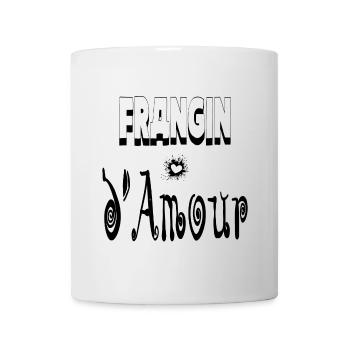 Frangin Amour Cœur Frère - Mug blanc - blanc - Devant