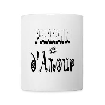 Parrain Amour Cœur - Mug blanc - blanc - Devant