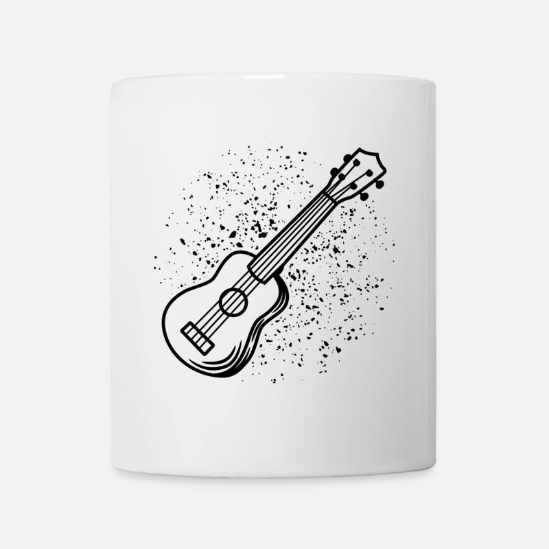 Ukulele Drawing - Mug - white