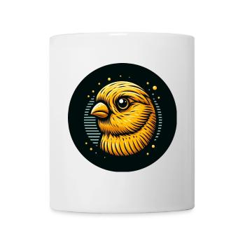 Comic Kanarienvogel Vogel gelb - Tasse - Weiß - Vorne