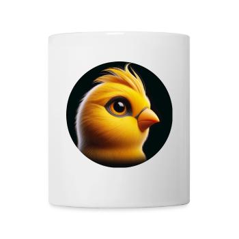 Chick yellow bird, photorealistic - Mug - white - Front