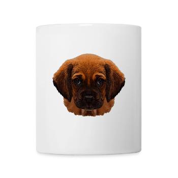 Tierdesign für Kleinkind, Hundewelpe gesicht - Tasse - Weiß - Vorne