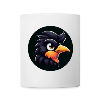 Cooler Rabe im Comic Stil - Tasse - Weiß - Vorne