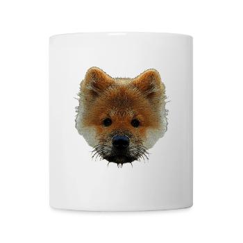 sweater mit hündchen, chow chow welpe - Tasse - Weiß - Vorne