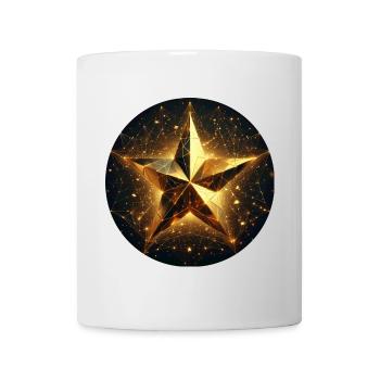 Stern funkeln gold Galaxie - Tasse - Weiß - Vorne