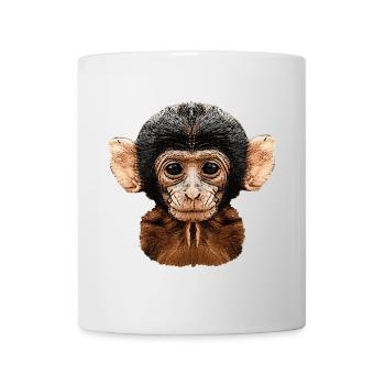 affenkopf, äffchen - Tasse - Weiß - Vorne