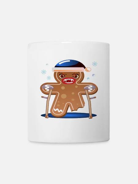 NOËL RÉTABLISSEZ-VOUS BIENTÔT - BÉQUILLE DE MARCHEUR - Mug blanc - blanc