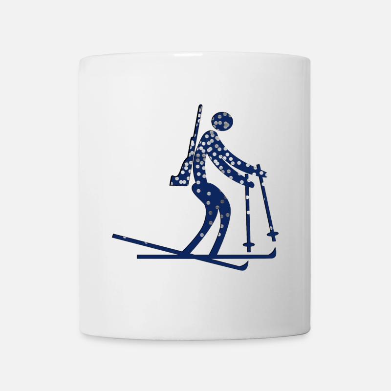 BIATHLON WINTERSPORT Biathlete - Tasse - Weiß