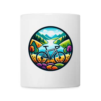 Bunte Gravel Ride Abenteuer - Tasse - Weiß - Vorne