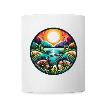 Colorful Gravel Quest - Radabenteuer - Tasse - Weiß - Vorne