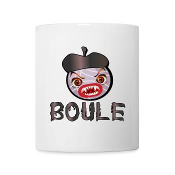 BOULE PÉTANQUE BOCCIA - BASKENMÜTZE - Tasse - Weiß - Vorne