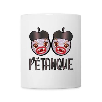 Pétanque CARTOON - SPORTGESCHENKE FRANKREICH - Tasse - Weiß - Vorne
