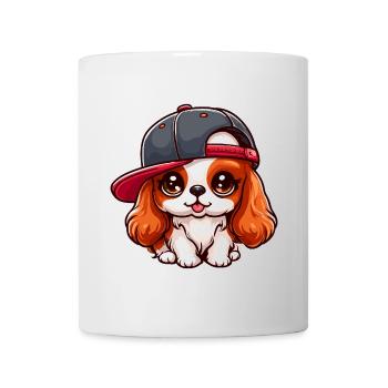 Cavalier King Charles Hund Niedlicher Hund - Tasse - Weiß - Vorne