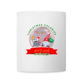 Christmas Calories Don't Count Cookies Calculator - Mug - white - Front