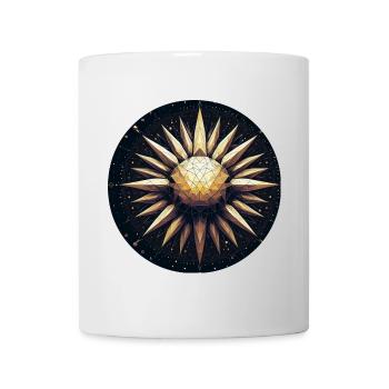 Golden sun with rays galaxy - Mug - white - Front