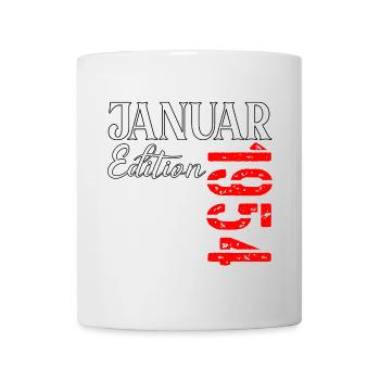 73 Jahre alt - Januar 1953 Geburtstag - Tasse - Weiß - Vorne