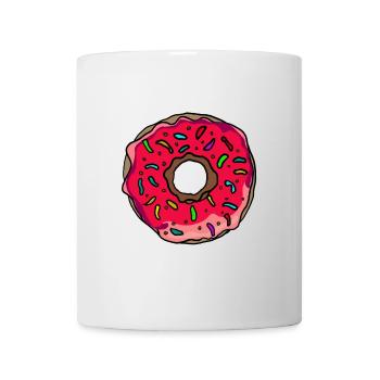 Donut Neon Sprinkles Kunst - Tasse - Weiß - Vorne