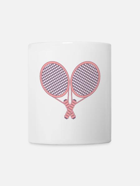 TENNISSCHLÄGER - TENNIS PAARE - Tasse - Weiß