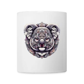 Koala mit Mandalas dekoriert - Tasse - Weiß - Vorne