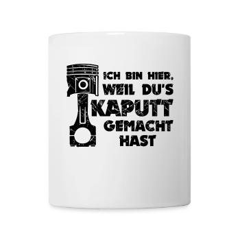 Workaholic Statement Job Arbeiter Mechaniker - Tasse - Weiß - Vorne