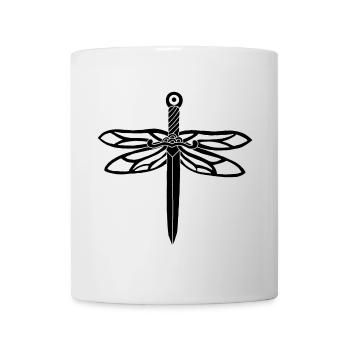 Black Sword and Dragonfly Wings - Mug - white - Front