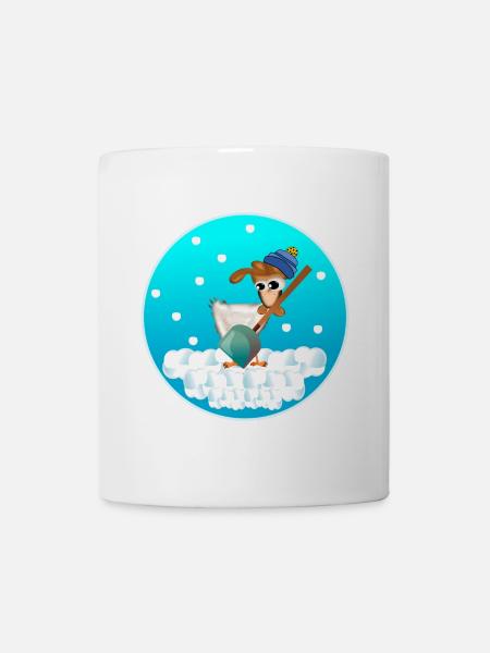 POULAILLER D’HIVER POULAILLERS CHUTES DE NEIGE - Mug blanc - blanc