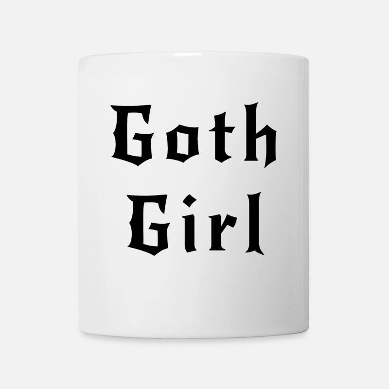 Goth girl black - Mug blanc - blanc