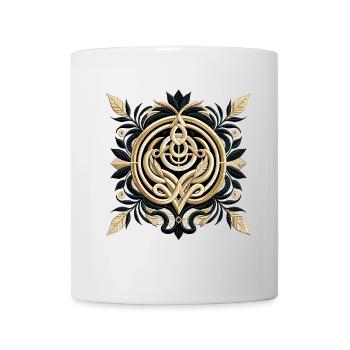 Luxury Minimalist Abstract Embroidery Design - Mug - white - Front