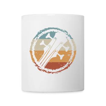 Sunset Guitar Circle - Mug - white - Front