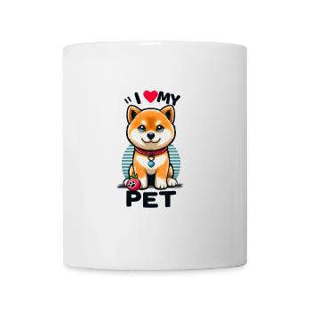 J’aime mon animal de compagnie - Mug blanc - blanc - Devant
