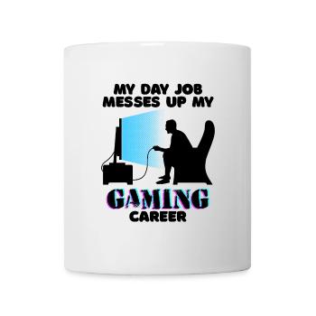 Carrière Gamer Déclaration Bourreau de travail Travail Emploi - Mug blanc - blanc - Devant