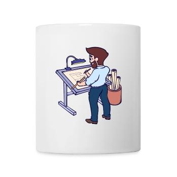 Projektmanager Architekt Job Vorgesetzter Karriere - Tasse - Weiß - Vorne