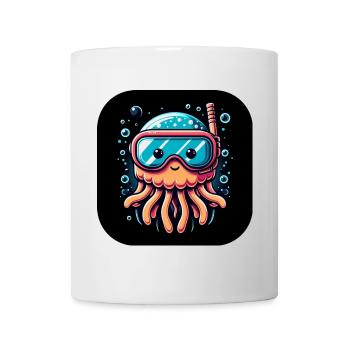 Octopus Kraken Goggles Water - Mug - white - Front
