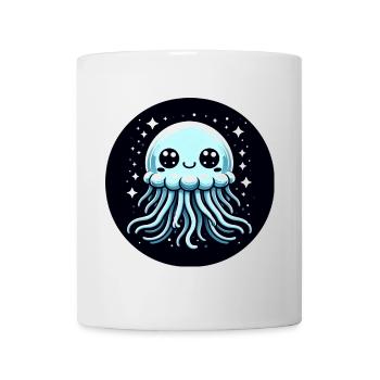 Jellyfish Blue Eyes Stars - Mug - white - Front