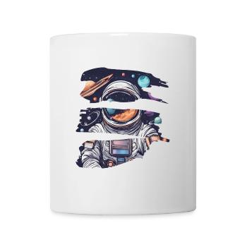 Futuristische Astronauten-Weltraumszene - Tasse - Weiß - Vorne