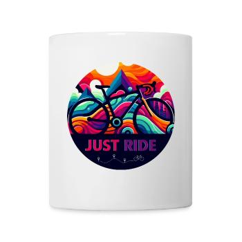 Just Ride - Einfach Fahrrad fahren - Tasse - Weiß - Vorne