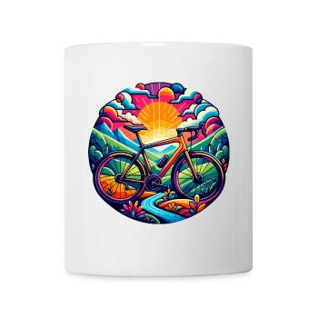 Vélo - vélo gravel, vélo de route - Mug blanc - blanc - Devant
