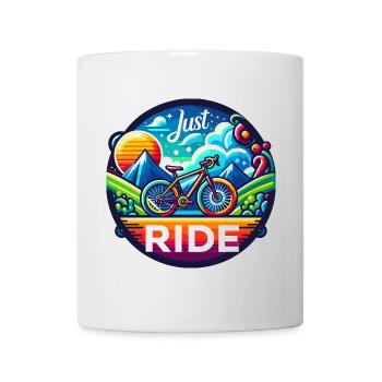 Juste Rouler - Vélo de route, Gravel en couleurs v - Mug blanc - blanc - Devant