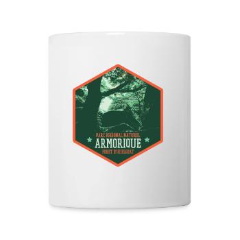 Der Huelgoat-Wald in Armorica: Mystische Natur - Tasse - Weiß - Vorne