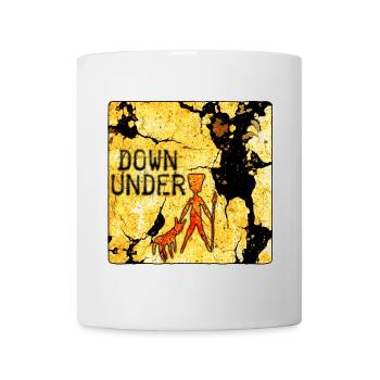 Earth Layer Art Print with Scratch Marks Australia - Mug - white - Front