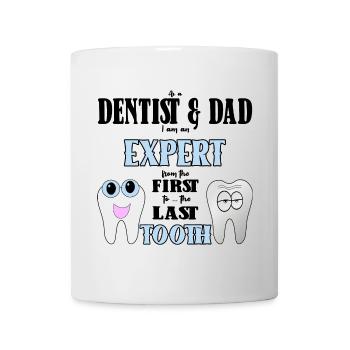 Dentiste papa dentiste papa cadeau - Mug blanc - blanc - Devant